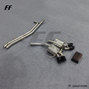 Silencieux d'échappement à valve en acier inoxydable pour Porsche Macan Turbo/S/GTS V6 2.9T 3.0T 3.6T SS304 avec embouts - Product Image 5