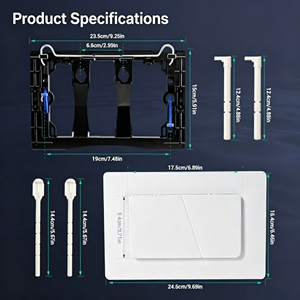 Panel de Accionamiento de Doble Descarga, Botón de Descarga, Placa de Repuesto Compatible con Cisterna Empotrada Geberit - Product Image 3