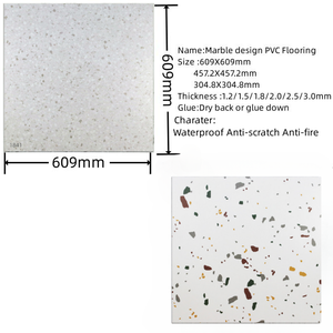 Planches de vinyle en plastique à <span class=keywords><strong>effet</strong></span> marbré ECO, à coller, pour sol en <span class=keywords><strong>PVC</strong></span> pour maison - Product Image 4