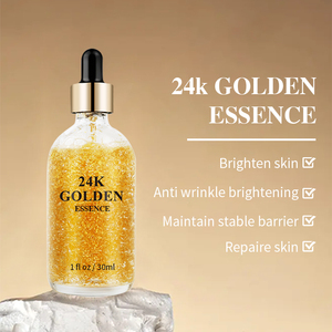 OEM Private Label Alta Qualidade Hidratante iluminar a pele <span class=keywords><strong>Pure</strong></span> Gold Foil <span class=keywords><strong>Serum</strong></span> 24k essência ouro - Product Image 2