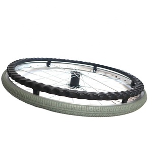 24X1 <span class=keywords><strong>3</strong></span>/8 Inch Rolstoel Pu Platte Vrije Wielen 14X1.375 Rolstoel Pu Geschuimd Bandenwiel Met Hoes - Product Image 4