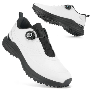 Chaussures <span class=keywords><strong>de</strong></span> <span class=keywords><strong>golf</strong></span> pour hommes et femmes, confortables, imperméables, avec bouton automatique, lacets rétractables, antidérapantes, avec clous fixes, chaussures <span class=keywords><strong>de</strong></span> <span class=keywords><strong>golf</strong></span> d'extérieur - Product Image 3