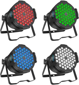 2023 Populer Tahan Air 54X3W RGB LED Disko Lampu Panggung DJ Par Lampu dengan Remote Controller