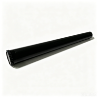 Tube à pilules conique transparent en PS+PP de 84 mm et 112 mm avec bouchon à vis