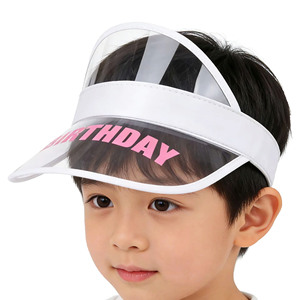 Casquette de <span class=keywords><strong>soleil</strong></span> transparente unisexe à large bord, protection UV, en PVC transparent, à dessus ouvert, réglable, pour fête à la plage - Product Image 2