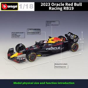 <span class=keywords><strong>Bburago</strong></span> <span class=keywords><strong>1</strong></span>:<span class=keywords><strong>18</strong></span> <span class=keywords><strong>F1</strong></span> 2023 #<span class=keywords><strong>1</strong></span> Max Verstappen Alliage Voiture Moulé Sous Pression Modèle Jouet Formule Un Collection Redbull Rb19 - Product Image 3