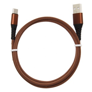 Câble de données USB type-c en Nylon de 1m pour recharge <span class=keywords><strong>rapide</strong></span>, cordon USB-C pour téléphone portable, compatible avec Samsung Xiaomi Redmi Note 7, USB-C - Product Image 2