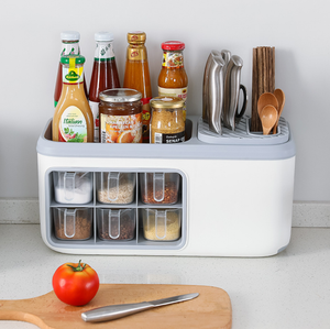 ชั้นวางเครื่องปรุง,ชั้นวางขวดกระป๋องที่จัดเก็บของใช้ในครัวชั้นวางอุปกรณ์ทำอาหารชั้นวางเครื่องเทศ - Product Image 2