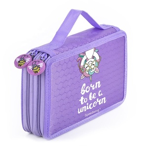 <span class=keywords><strong>Astuccio</strong></span> imbottito a matita a due livelli viola sirena - Product Image 2