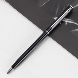 Stylo bille rotatif en métal haut de gamme, gravure laser personnalisée, encre à l'huile, stylo signature pour promotion d'entreprise - Product Image 3