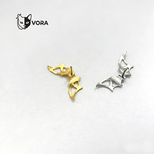 Joyería Corporal VORA, Chapado <span class=keywords><strong>en</strong></span> Oro de 18K, Titano, Joyería CNC, Piercing de Oreja Helix, Push Pin Sin Rosca 16G, Estilo Punk Gótico Y2K - Product Image 4