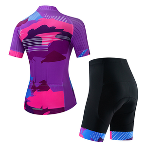 Ensembles de combinaisons de cyclisme à manches longues avec logo personnalisé <span class=keywords><strong>pour</strong></span> femmes Vêtements de vélo de montagne respirants <span class=keywords><strong>pour</strong></span> les cyclistes - Product Image 2