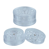 Broyeur à tabac portable 3 couches 60mm en plastique pour fumer Broyeur en plastique à vapeur d'herbes en gros