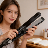 Lisseur de cheveux professionnel OEM à chauffage rapide, multifonctionnel, avec panneau en céramique alliage, écran LED, fonctionnement automatique