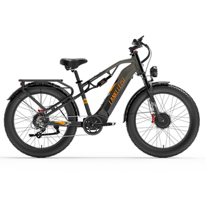 Bicicleta eléctrica de montaña Lankeleisi MG800 con doble motor y suspensión completa, 48V 20Ah - Product Image 2