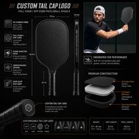 Raquette de pickleball professionnelle en fibre de carbone brute T700, épaisseur 13 mm, corps large, noyau de propulsion léger