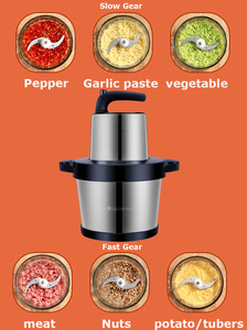 FC-8960 Motor Approved 6L 1000W <b>Mini</b> Stainless Steel Kitchen Equipment Universal Blender Meat Metal Food Processor - Product Image 5