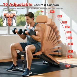 Hot-Selling Foldable Home Fitness Bench Multi-Functional Adjustable <b>Dumbbell</b> Bench Press Sit-Up for Cross-Border Weight-Bearing - Product Image 3