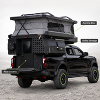 Remorque de camping robuste en aluminium, moderne, à coque rigide, spacieuse pour 2 personnes, cabine mobile pour pick-up pleine grandeur
