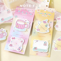 60 notes autocollantes par paquet, collection Starry Sweet Dreams, style coréen, inspirées d'Instagram, notes autocollantes réutilisables