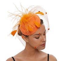 Chapeaux Fascinators les plus populaires pour femmes : Bandeau pour Tea Party, Fascinator Kentucky Derby, Voile en maille fleuri pour mariage