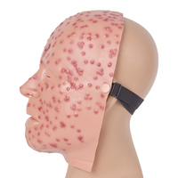 Máscara de silicona de maniquí para entrenamiento médico: modelo de exhibición facial de viruela severa