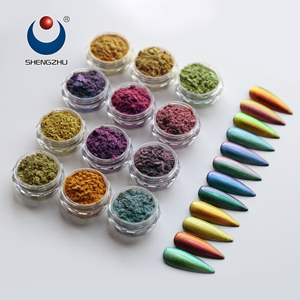 Shengzhu <span class=keywords><strong>Orange</strong></span> Rouge Or Poudre COT Série Multi Chrome Pigment Fard À Paupières - Product Image 4