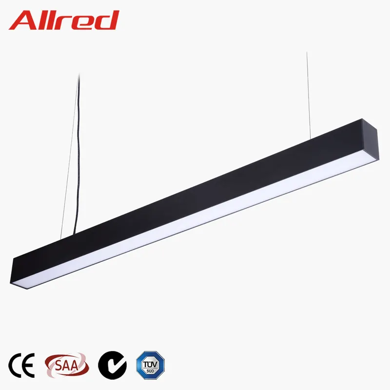 China Led Ceiling Light Fixture 60W High Lumen Hotel Linkable Linear Lamp Led Pendant Light