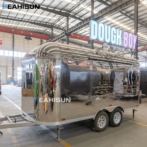 Camion de restauration mobile en acier inoxydable et pour <span class=keywords><strong>camping</strong></span>-<span class=keywords><strong>car</strong></span>, idéal pour la vente de glaces, de café ou de nourriture, avec protection contre le vent - Product Image 5