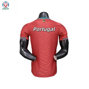 Nueva Camiseta de Fútbol JY Personalizada 2026, Diseño Rojo, Estilo PT, para Grandes Competiciones Nacionales. Camiseta de Fútbol Local en Portugués - Product Image 1