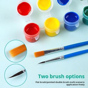 X1113 Non-toxic 12 Colors Acrylic <b>Paint</b> Pots Set 3ml High Quality Quick Drying Acrylic <b>Paints</b> for Children <b>Canvas</b> & Paper - Product Image 3