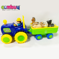 Tracteur à activités pour enfants, jouet électrique, voiture agricole, mignon, jeu de bébé, lumière musicale