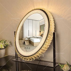<span class=keywords><strong>Espejo</strong></span> <span class=keywords><strong>de</strong></span> Maquillaje LED Moderno con Diamantes, Tres Colores, Regulable, para <span class=keywords><strong>Mesa</strong></span> <span class=keywords><strong>de</strong></span> Tocador, Ideal para Apartamentos, Hoteles, Regalo <span class=keywords><strong>de</strong></span> Cumpleaños - Product Image 2