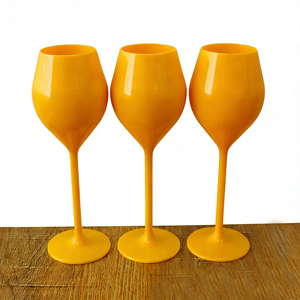 Verres à vin en plastique blanc personnalisés BST en gros 130 ml Logo personnalisé pour coupe à flûte Écologique Durable - Product Image 1