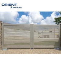 Goede Kwaliteit Aluminium Moderne Poort Elektrische Poort Motor Glijdende Nieuwste Indian House Hoofdpoort Ontwerpen
