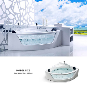 <span class=keywords><strong>Bañeras</strong></span> de <span class=keywords><strong>hidromasaje</strong></span> transparentes de acrílico de lujo para 2 personas, <span class=keywords><strong>bañeras</strong></span> de masaje de <span class=keywords><strong>esquina</strong></span> para baño, 1500mm - Product Image 4