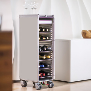 Bon marché Atlas Airline Aviation <span class=keywords><strong>Avion</strong></span> <span class=keywords><strong>Avion</strong></span> Traiteur Galley Repas Nourriture Boisson Déchets Service des ordures Chariot à moitié pleine grandeur - Product Image 4