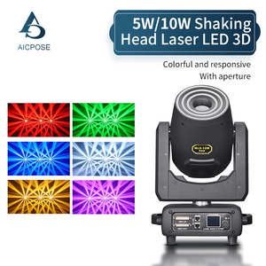 Aicpose chuyên nghiệp sân khấu trong nhà di chuyển đầu chùm ánh sáng laser RGB DMX LED 3D di chuyển đầu đèn laser - Product Image 2