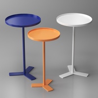 Table basse en métal Kinno Petite table d'appoint Petite table ronde