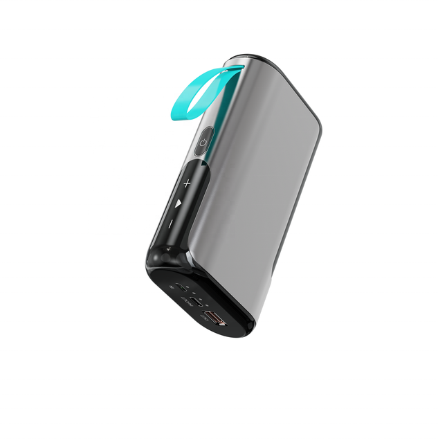 Portable 10000mAh Multifunction BT Speaker Power Bank 20W Fast Charging High Capacity Micro USB Input Features Phone Holder