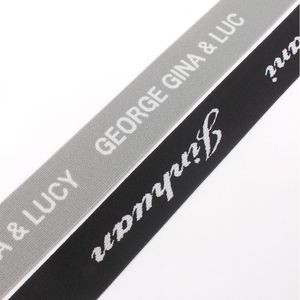 Logo Band for Men's Underwear Boxer Shorts Waistband Custom Private Label <b>Elastic</b> Jacquard Customized Bag Strap <b>Elastic</b> Webbing - Product Image 2