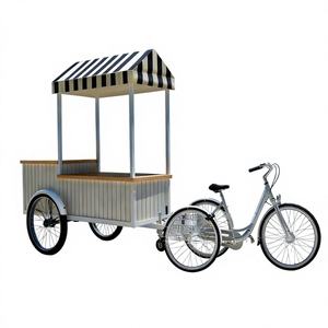 Carrito Móvil de Fibra de Vidrio para Helados con 2 Ruedas en Venta, para Venta de Alimentos, Hoteles, Panaderías, Heladerías - Product Image 1