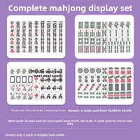 Mahjong Melamin Kuromi Ungu Buatan Khusus Merek Trendi Perlengkapan Rumah Tangga Ukuran Besar/Ekstra Besar Hadiah Sempurna