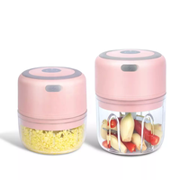 250Ml Mini Draagbare Elektrische Shredder Smart Food Processor Chopper Voor Vetables Vlees Knoflook Grinder Ui Shredder Draadloze Usb
