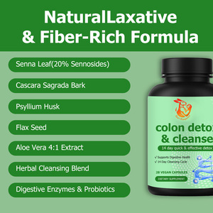 OEM ODM Nettoyage professionnel du côlon, détoxification, cure de 15 jours, soutien intestinal et hépatique, capsules naturelles Super Colon Cleanse - Product Image 2