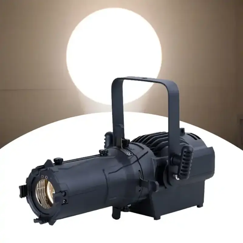 MJ 60W/80W/100W Mini tiyatro ışık 3200K/5600K/RGBW LED Ellipsoidal reflektör profili Leko ışık