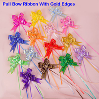 30 #   Ruban à nœud floral irisé pour emballage cadeau, boîte, fleur, décoration, vente en gros, nylon, satin, organza