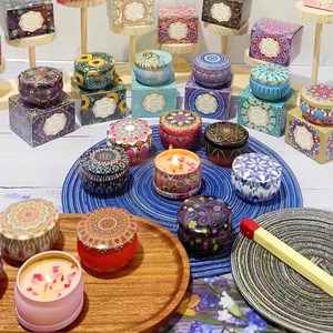 Nuova cera di soia su misura all'ingrosso candele profumate per aromaterapia candela fiore essiccato regalo di nozze per il compleanno che accompagna i regali - Product Image 1