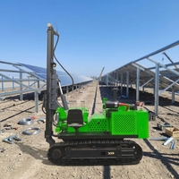 Pilote de pile solaire entièrement hydraulique économique avec rotation de 360 degrés, mât unique et perçage à haut rendement
