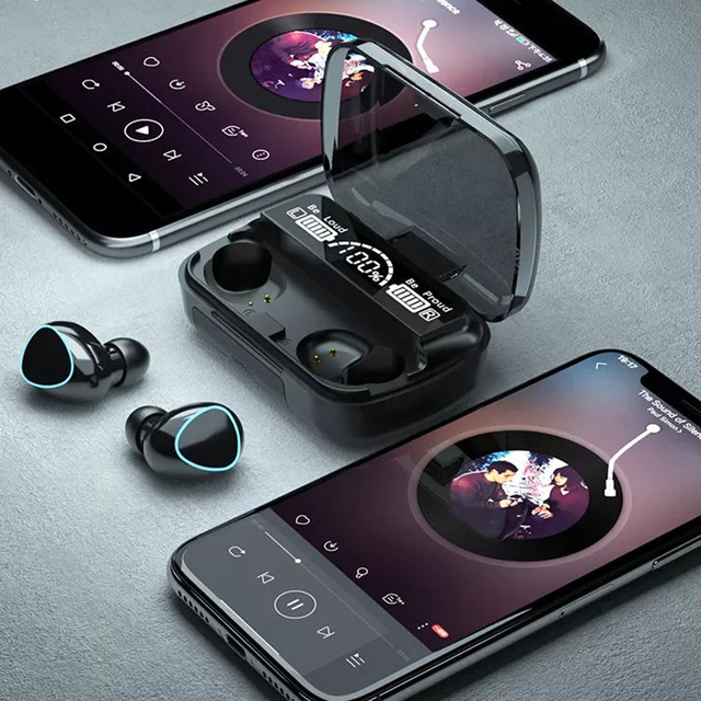 Most Popular Model M10 Gaming Earphone Waterproof Function M10 Earbuds Black Color Wireless Earphone